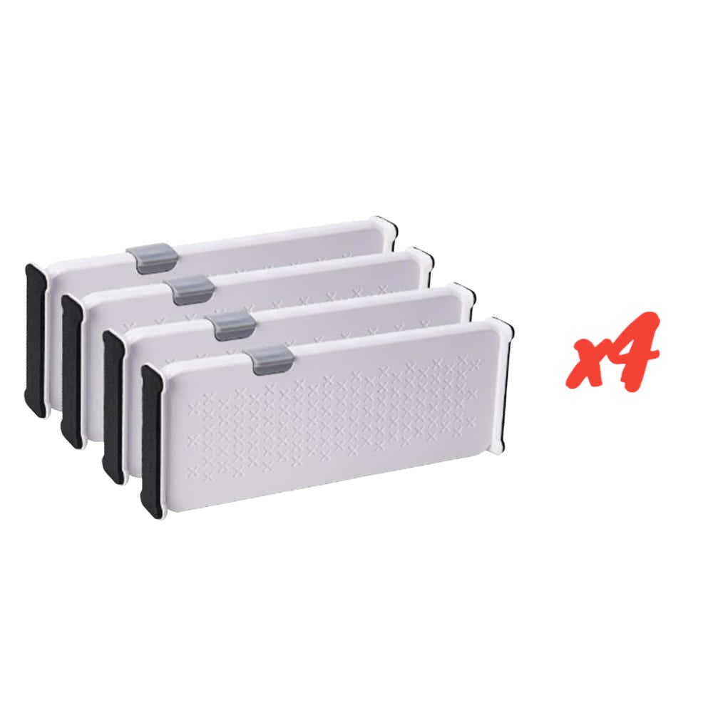 DS BS 4-Pack Telescopic Drawer Dividers – Short Style 27.5-44cm