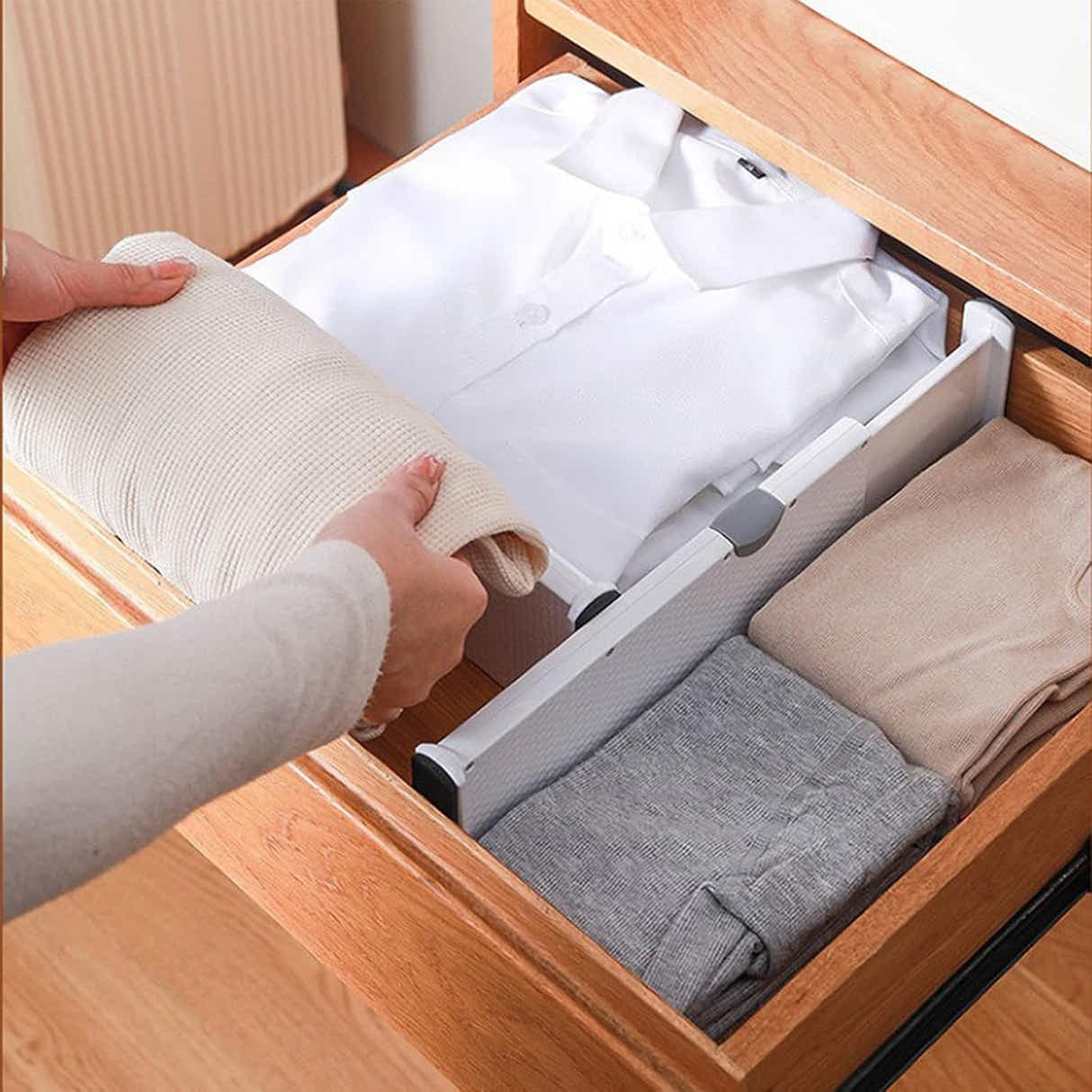 DS BS 4-Pack Telescopic Drawer Dividers – Short Style 27.5-44cm