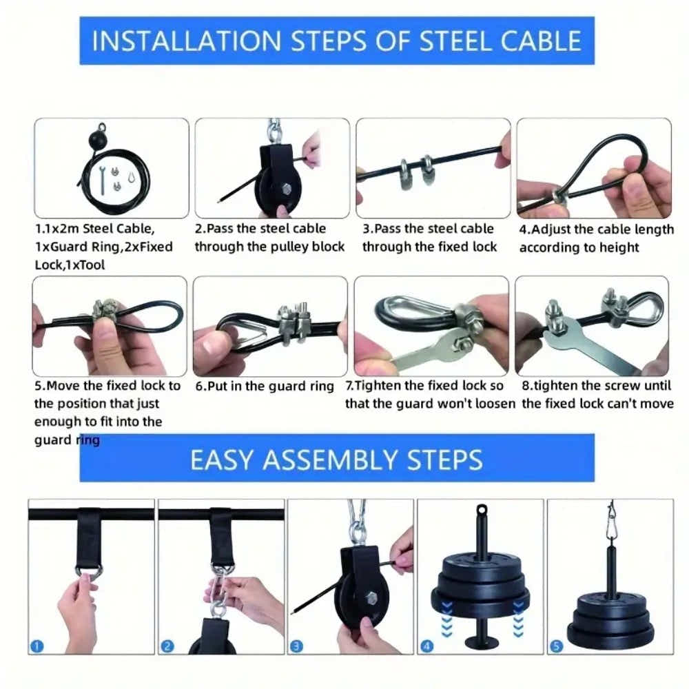 DS BS Home Cable Pulley System Set