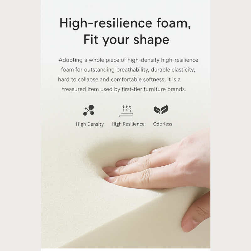 DS BS Double Seated Foam Sofa with Corduroy Fabric