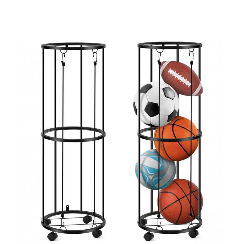 DS BS Ball Storage Rack – Steel Vertical Organizer