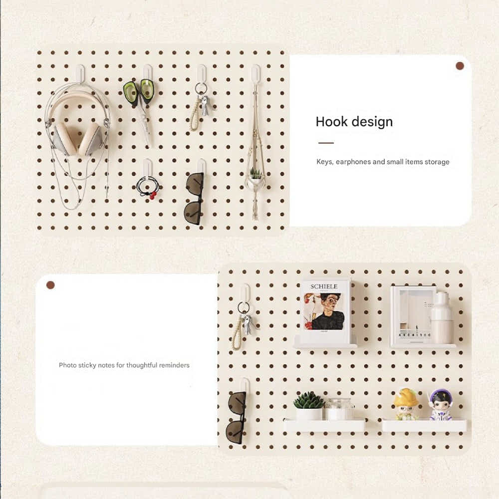 DS BS Clamp-on Desk Pegboard Organizer Set - 80×40cm