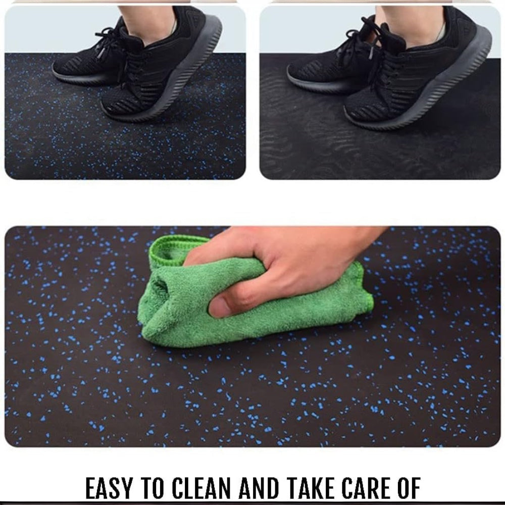 DS BS 4 Pack Heavy-Duty Interlocking Rubber Gym Floor Mats – 50×50×2.5CM