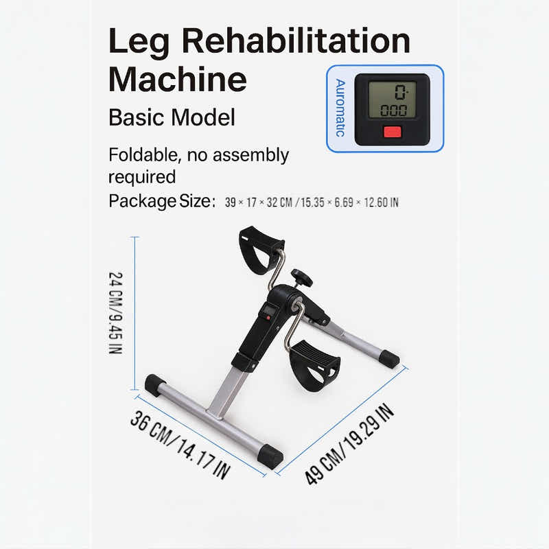 DS BS Folding Pedal Exerciser Mini Under Desk Bike