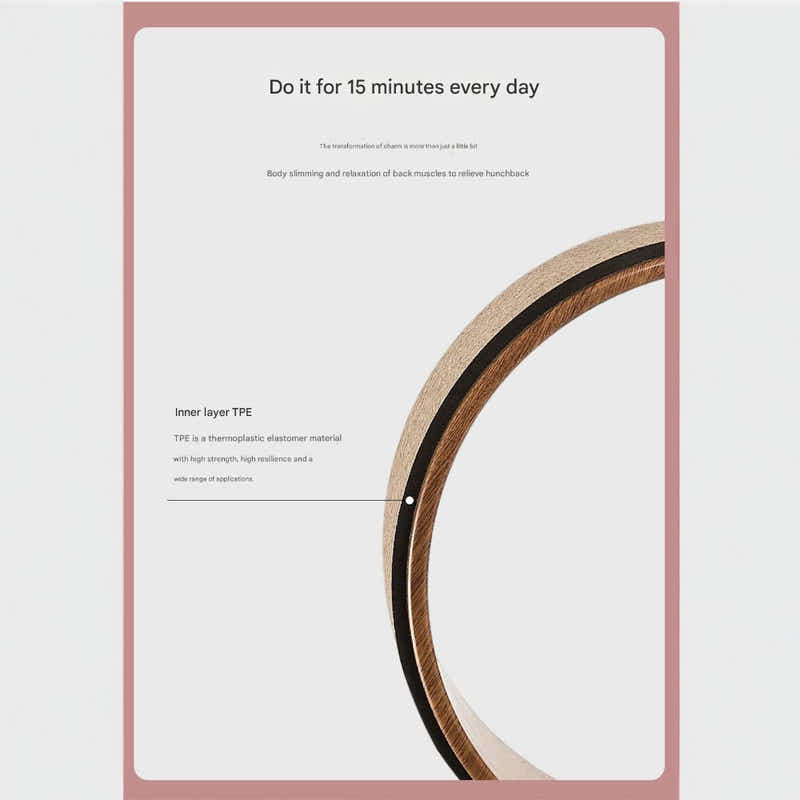 DS BS Cork Yoga Wheel for Yoga Poses and Backbends Inversions