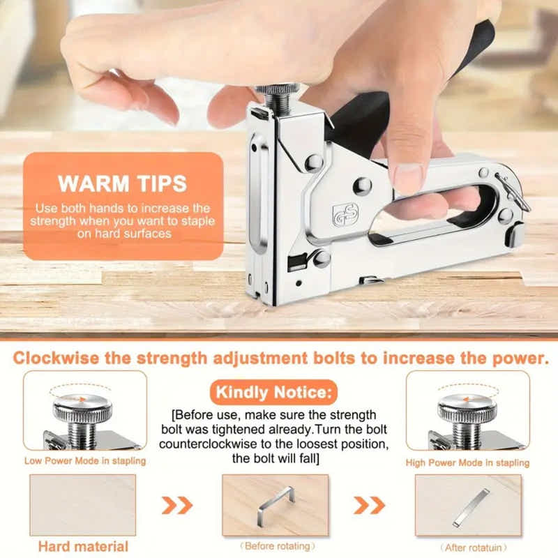 DS BS Staple Gun Kit with 3000 Staples and Remover