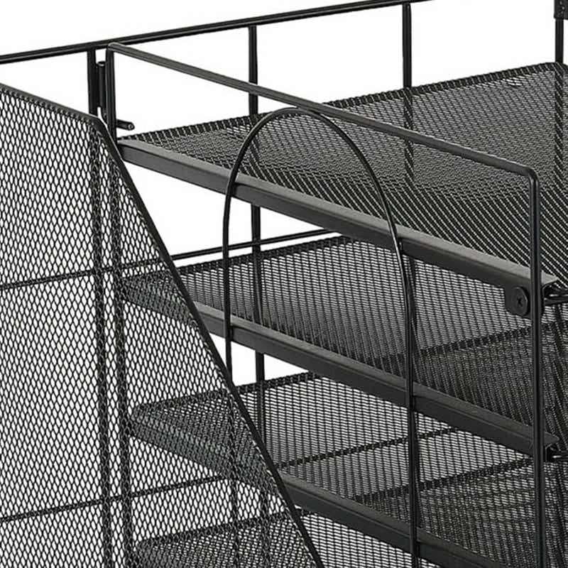 DS BS 5 Tier Paper Tray Organizer with File Holder