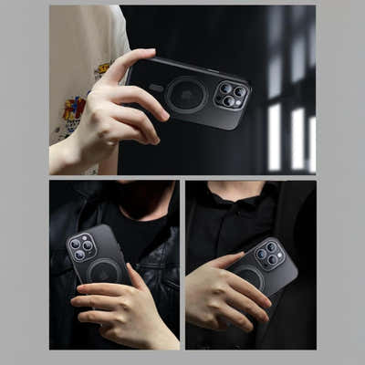 DS BS iPhone 16 Pro Case with 360°Rotatable Magnetic Ring Stand