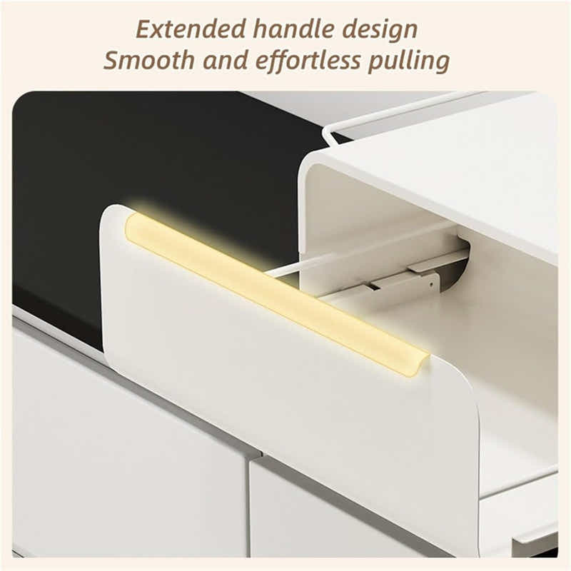 DS BS Coffee Machine Organizer with Pull-Out Drawer Countertop Storage Organizer
