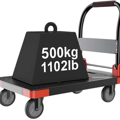 DS BS 500kg Capacity Folding Hand Truck Heavy Duty Platform Cart
