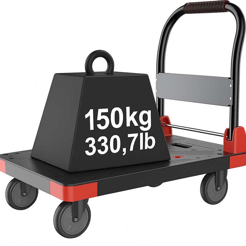 DS BS 150kg Capacity Folding Hand Truck Heavy Duty Platform Cart