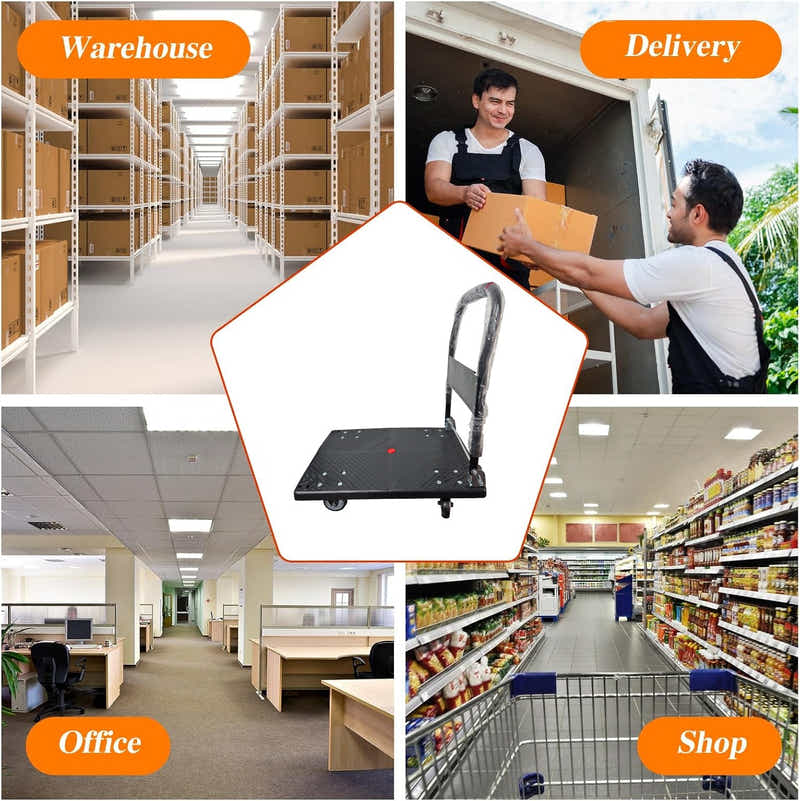 DS BS 150kg Capacity Folding Hand Truck Heavy Duty Platform Cart