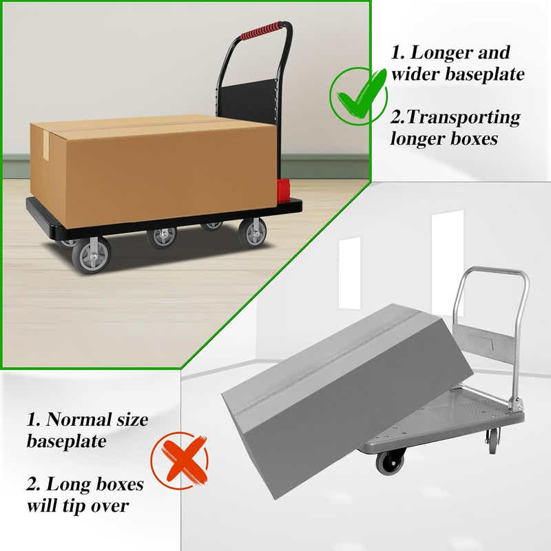 DS BS 150kg Capacity Folding Hand Truck Heavy Duty Platform Cart