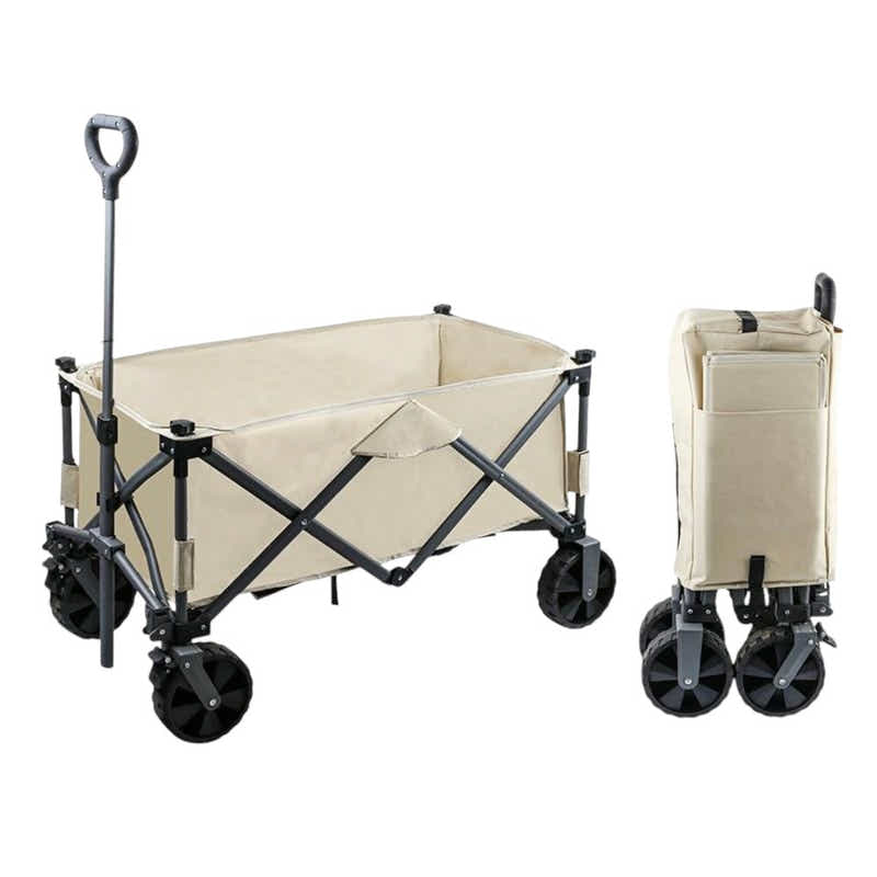 DS BS 150L Pro Gather Folding Outdoor Utility Wagon Capacity Load 150kg - Khaki