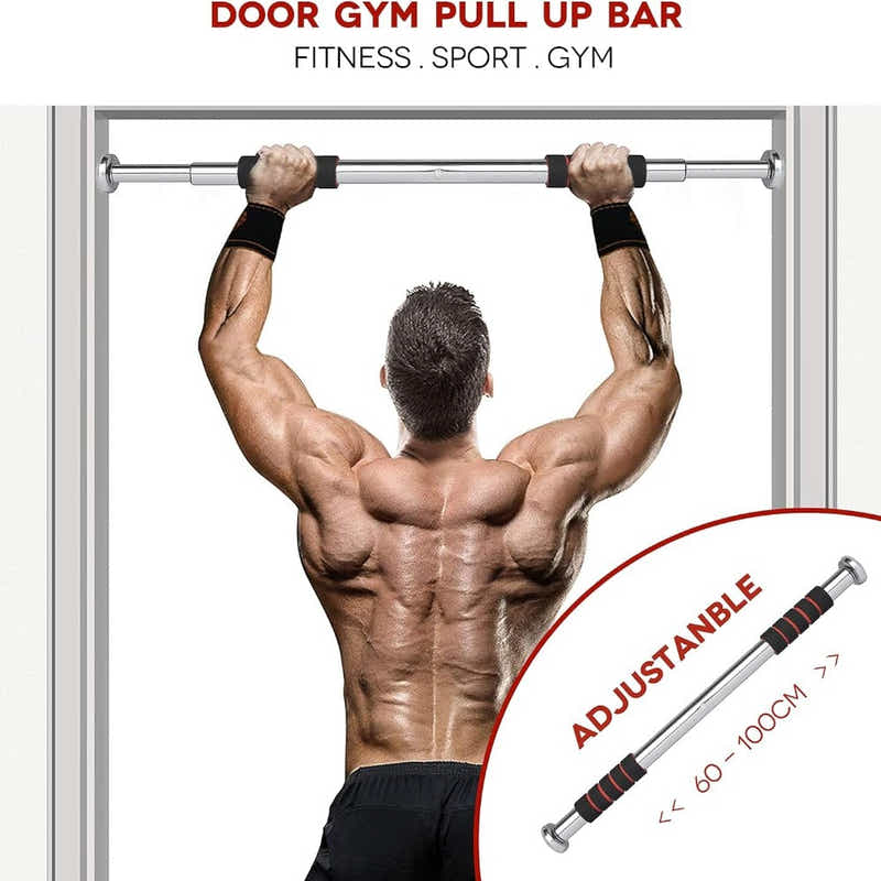 DS BS Adjustable Doorway Pull Up Bar 60–100cm for Home Fitness Training
