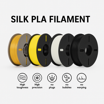 DS BS Silk PLA Filament 1.75mm 1KG for 3D Printer - Gold