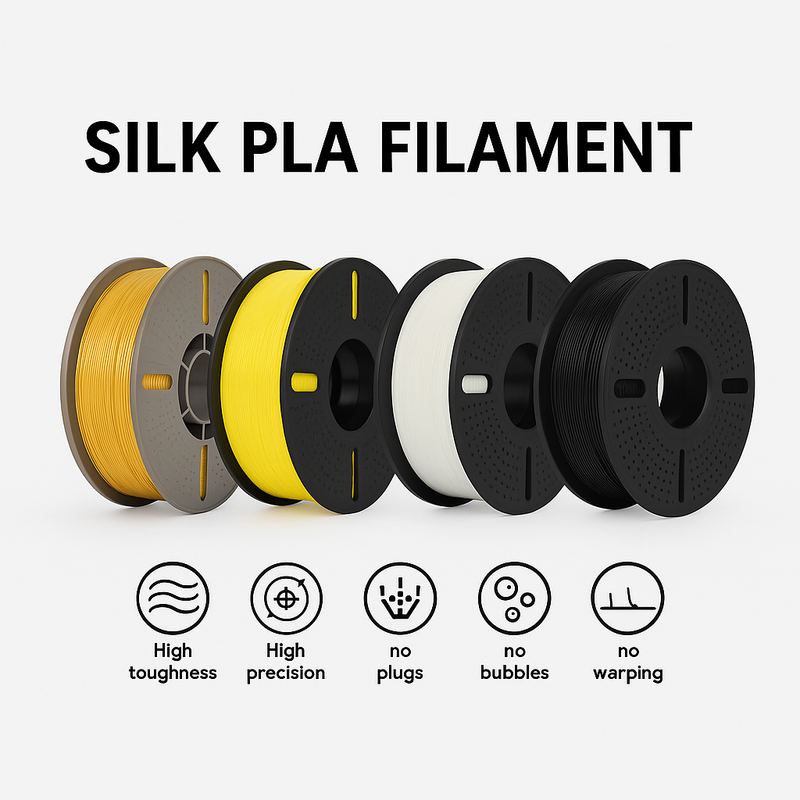 DS BS Silk PLA Filament 1.75mm 1KG for 3D Printer - Gold