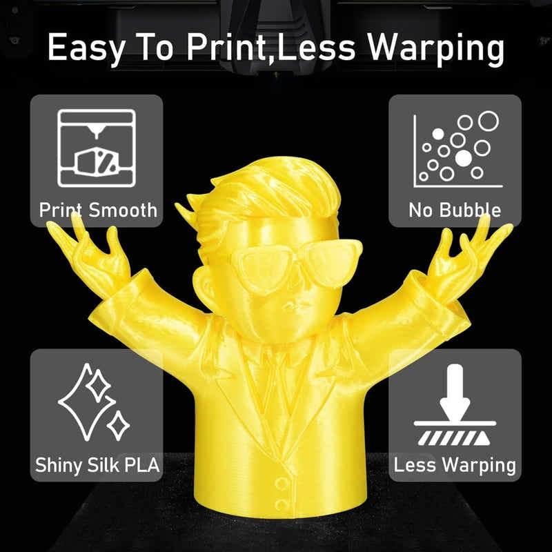 DS BS PLA+ Filament 1.75mm 1KG for 3D Printer - Black