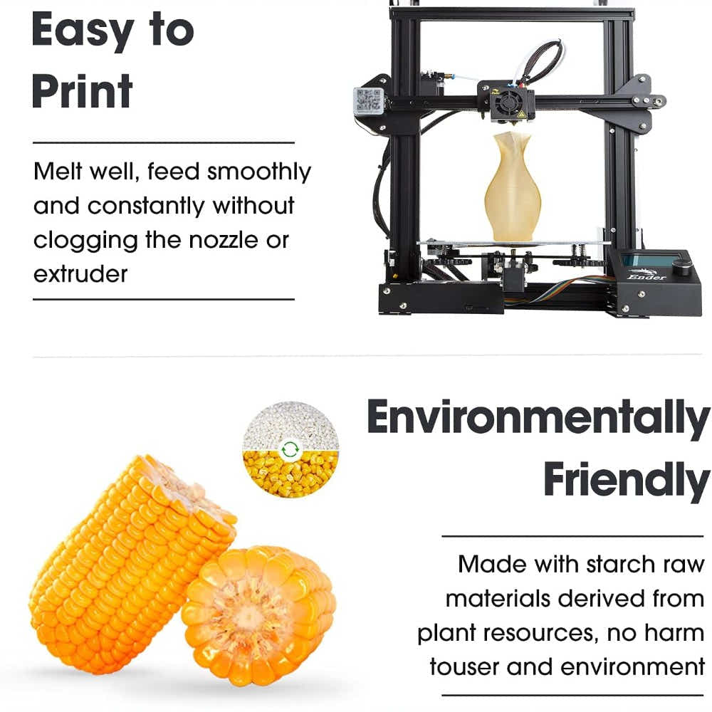 DS BS PLA+ Filament 1.75mm 1KG for 3D Printer - Yellow
