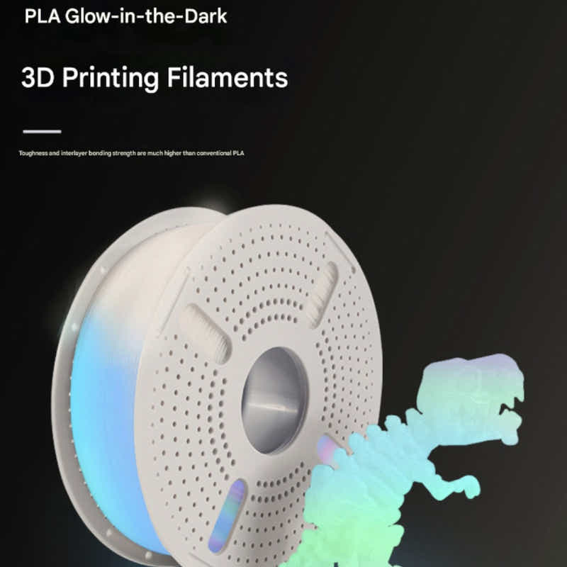 DS BS PLA Glow in the Dark Filament 1.75mm 1KG for 3D Printer - Glow Blue