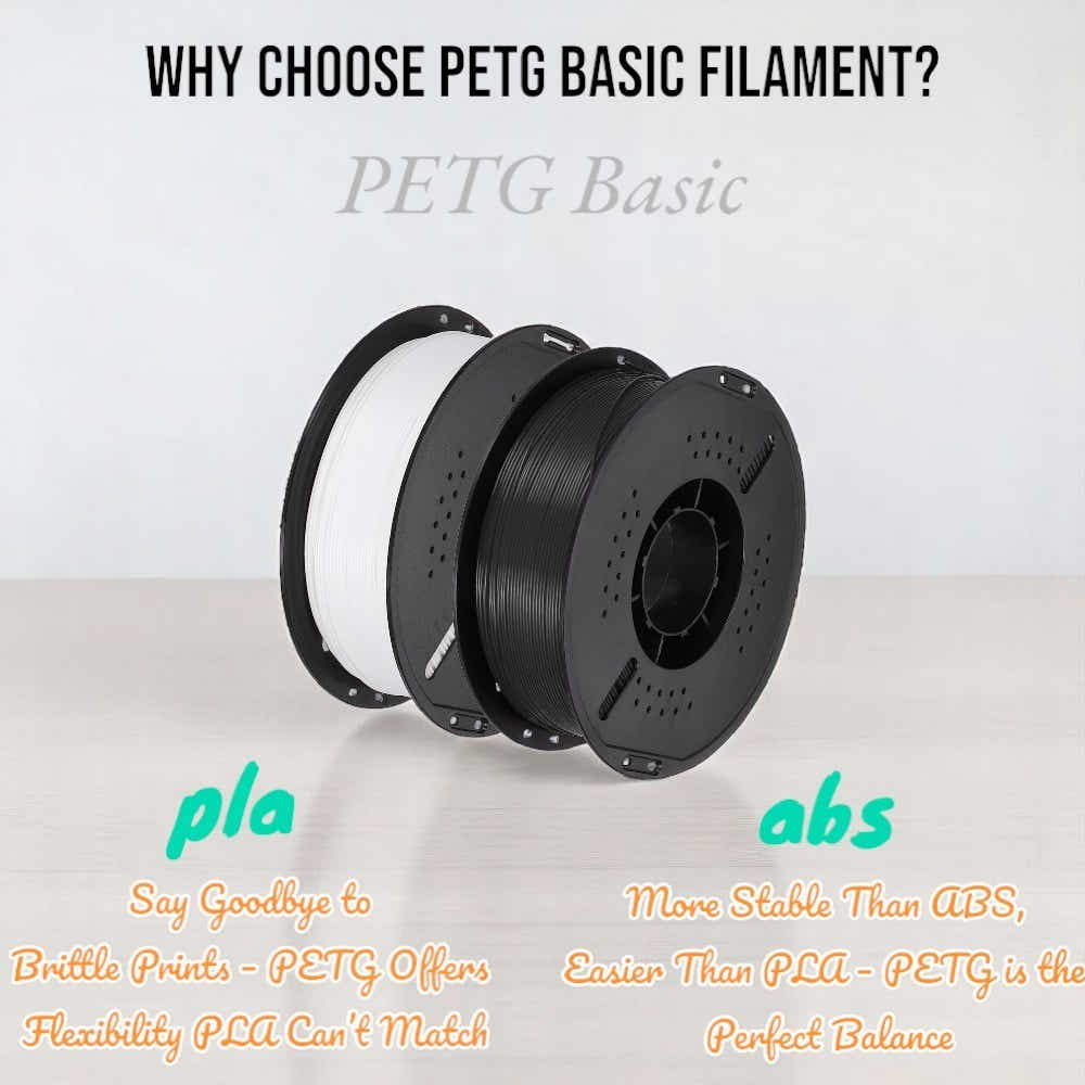 DS BS PETG 3D Printer Filament 1.75mm 1KG - Gray