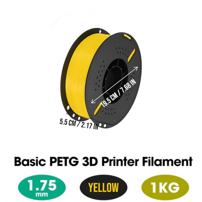 DS BS PETG 3D Printer Filament 1.75mm 1KG - Yellow