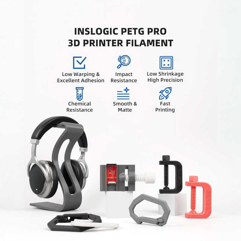 DS BS PETG 3D Printer Filament 1.75mm 1KG - Transparent