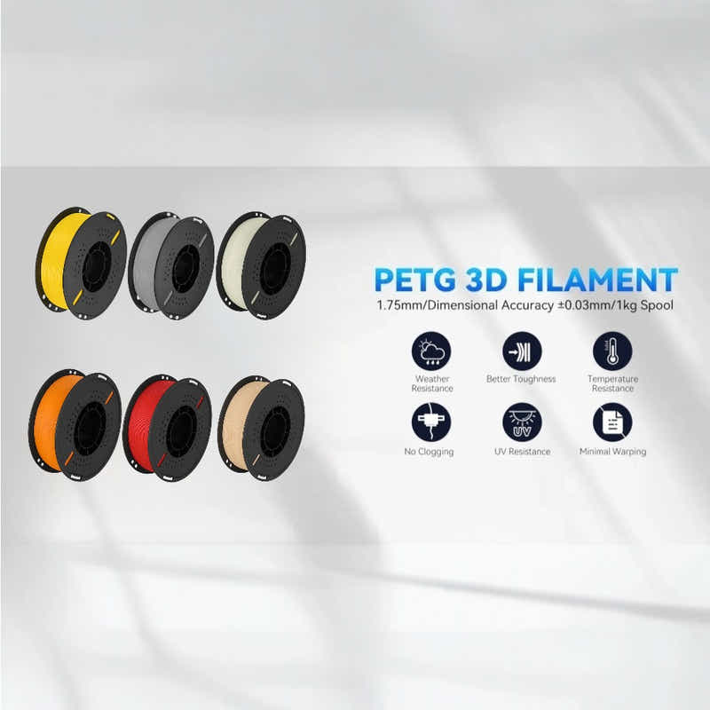 DS BS PETG 3D Printer Filament 1.75mm 1KG - Red
