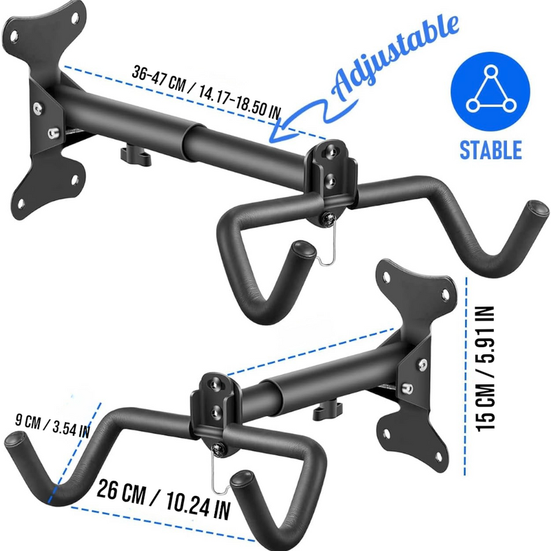 DS BS Foldable Bicycle Hanger with Extendable Arm