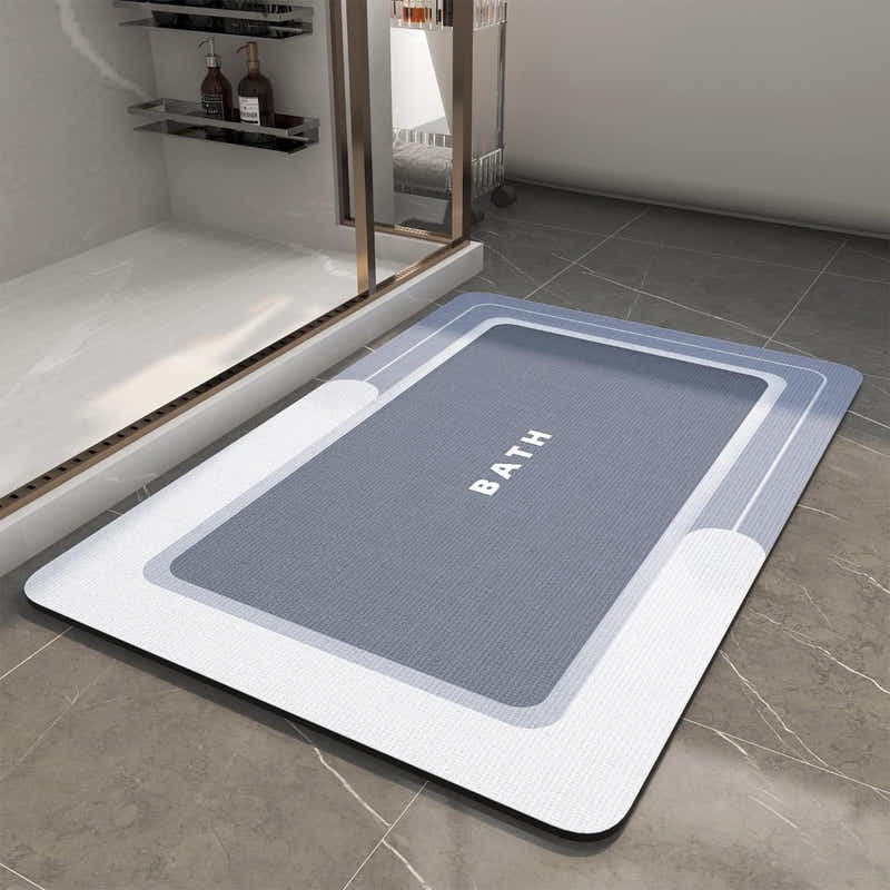 DS BS Quick-Dry Bath Mat with Rubber Backing 60×90cm