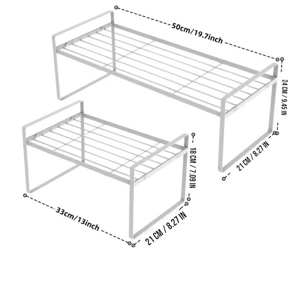 DS BS Kitchen Countertop Organizer Rack 50×21×24cm