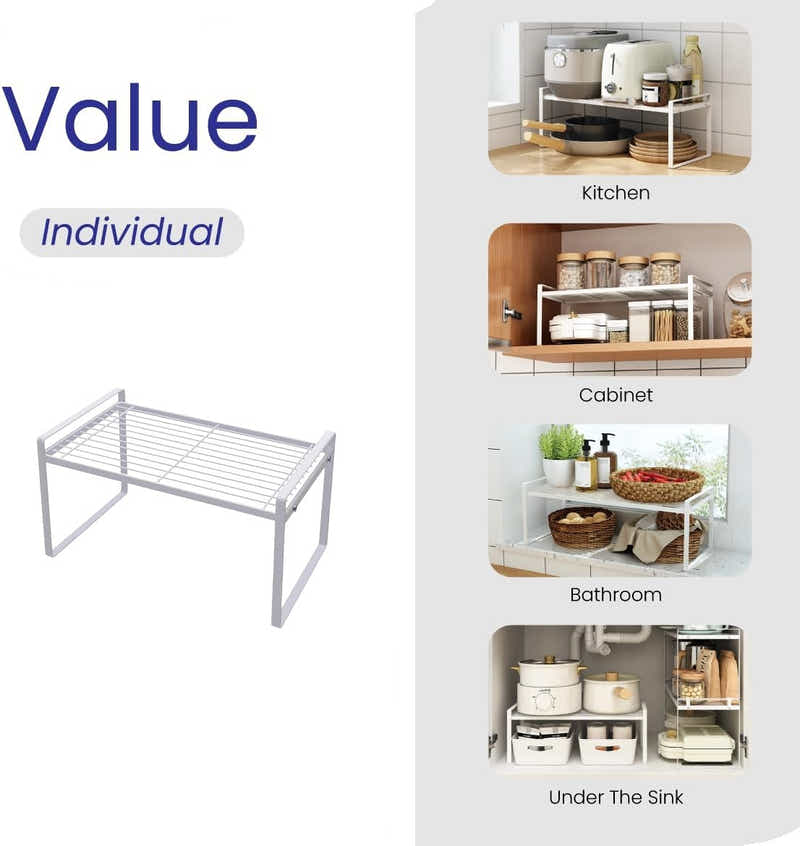 DS BS Kitchen Countertop Organizer Rack 33×21×18cm