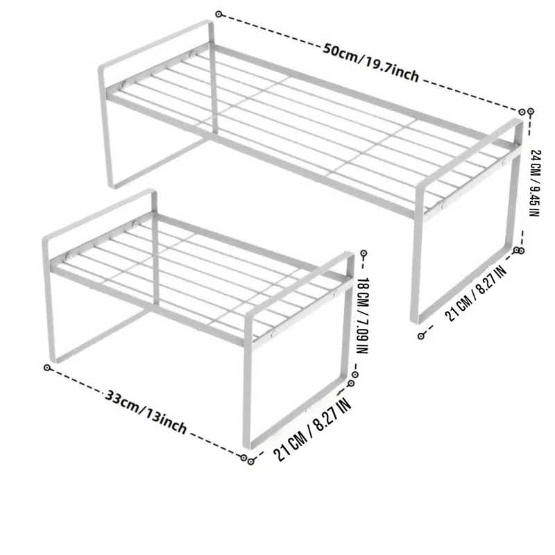 DS BS Kitchen Countertop Organizer Rack 33×21×18cm