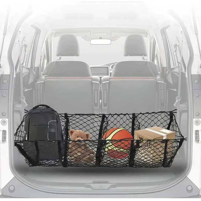 DS BS 4-Pocket Cargo Net Organizer for Pickup Trucks