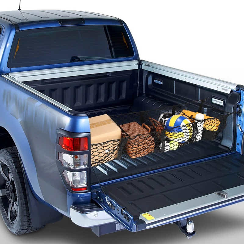 DS BS 4-Pocket Cargo Net Organizer for Pickup Trucks