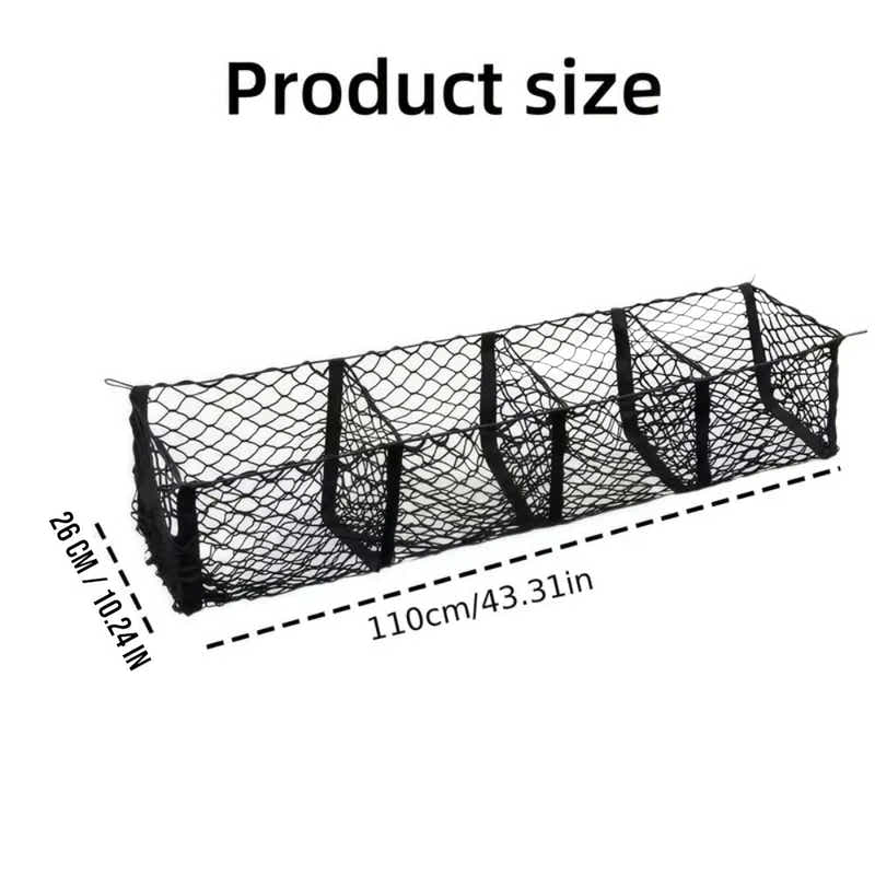 DS BS 4-Pocket Cargo Net Organizer for Pickup Trucks