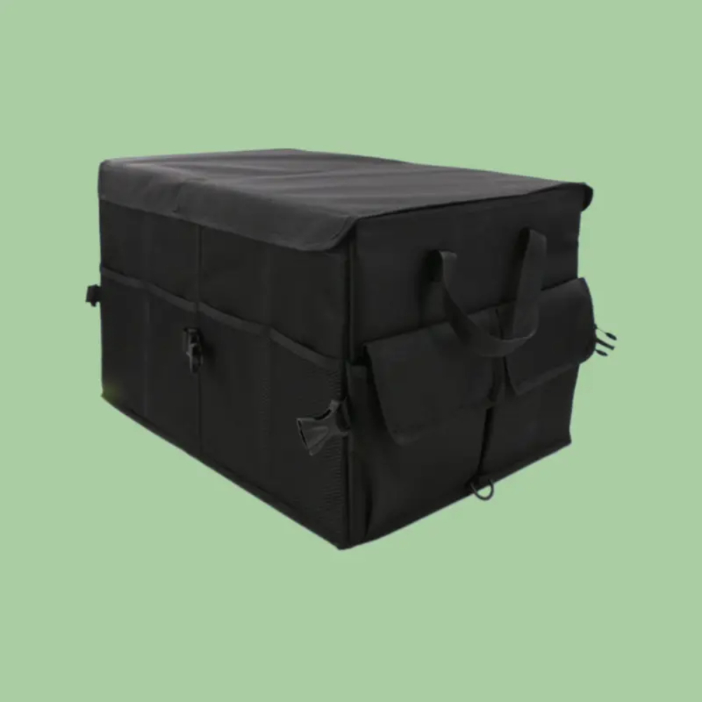 DS BS Car Trunk Organizer with Lid – 60L Foldable Storage Box BK