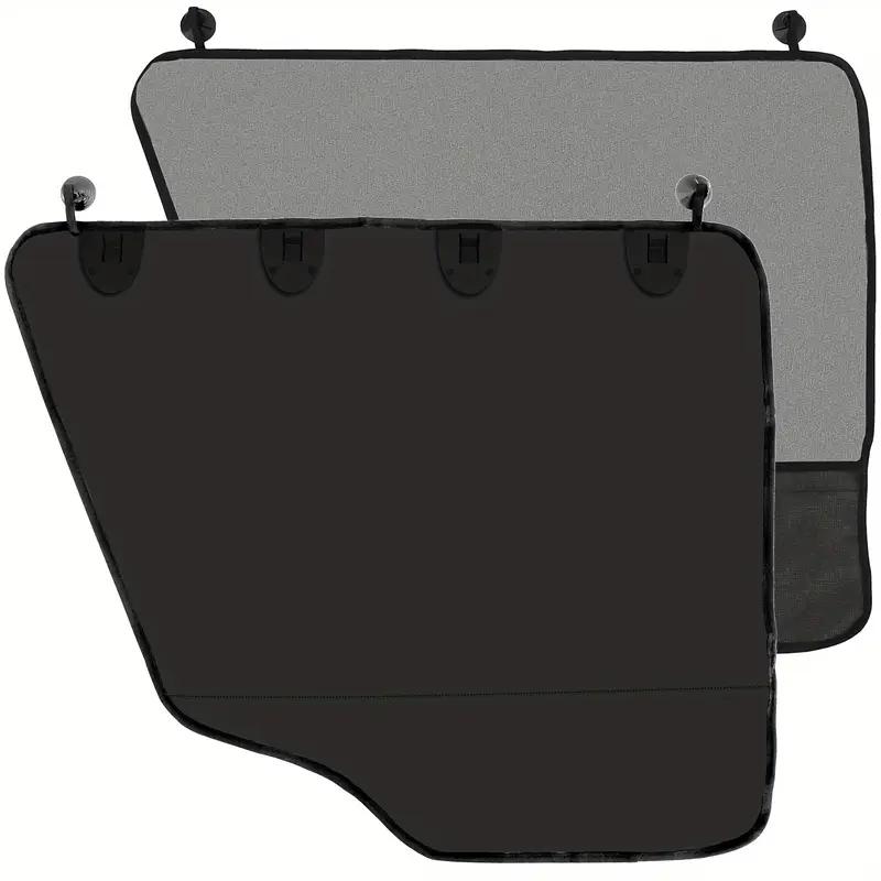 DS BS 2 Pack Car Door Protector Mat for Pets - BK