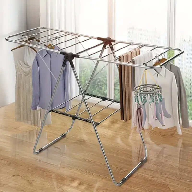 DS BS Foldable Laundry Clothes Drying Rack