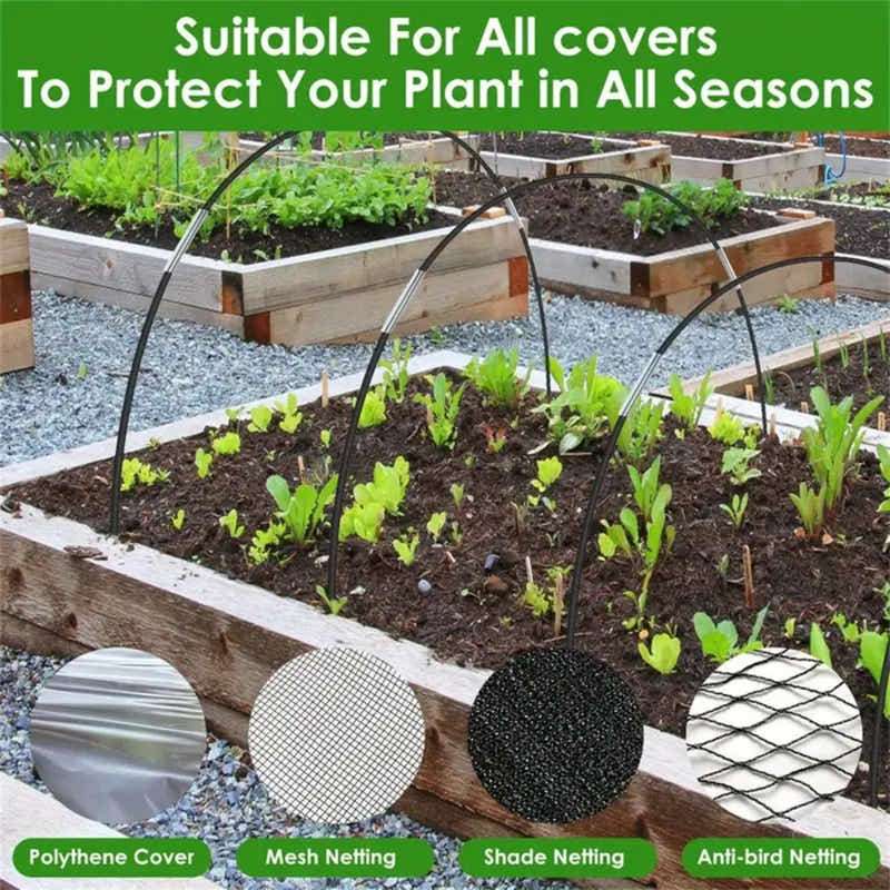 DS BS Adjustable Garden Tunnel Hoop Kit for Plant Protection