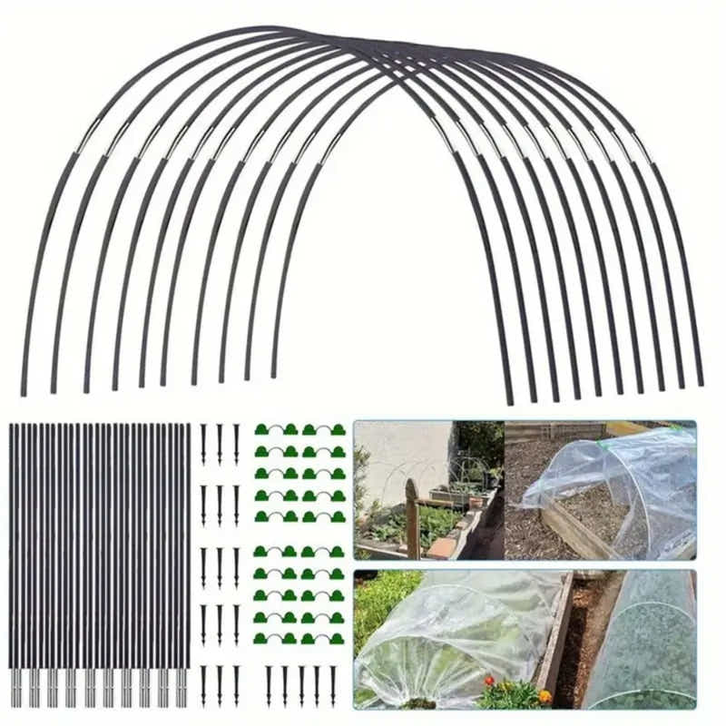 DS BS Adjustable Garden Tunnel Hoop Kit for Plant Protection