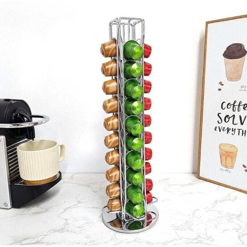 DS BS Rotating 30 Capacity Coffee Pod Organizer Stand