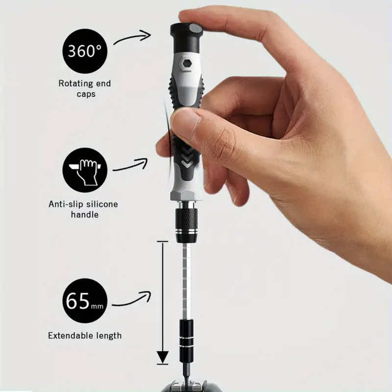 DS BS 132-in-1 Precision Screwdriver Repair Tool Kit with Dual-Layer StorageCase