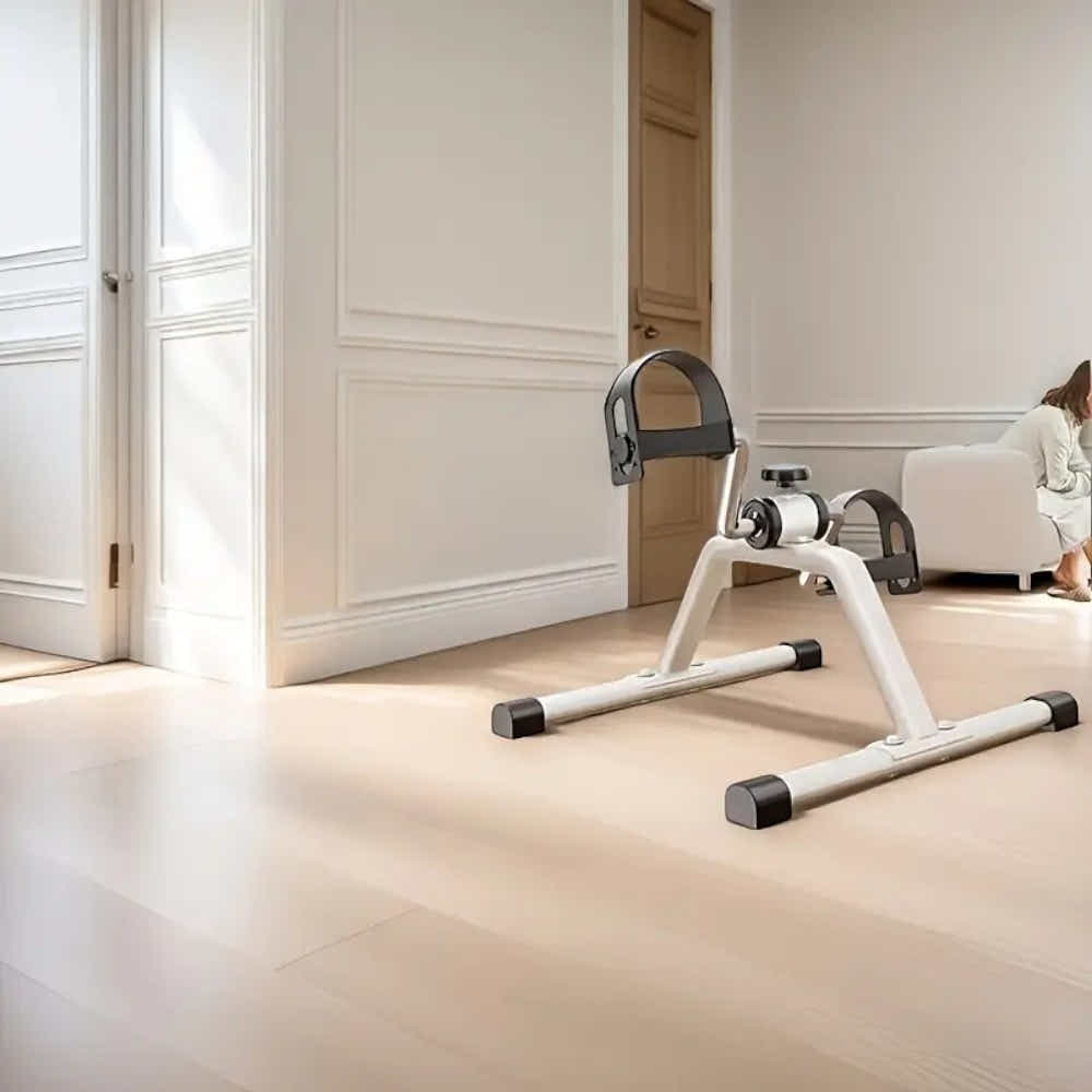 DS BS Pedal Exerciser Mini Under Desk Bike - White