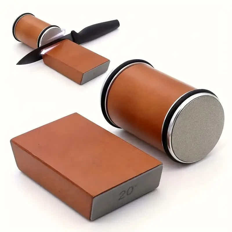 DS BS Rolling Knife Sharpener Kit Beech Wood Magnetic Rolling Sharpener