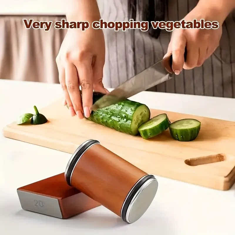 DS BS Rolling Knife Sharpener Kit Beech Wood Magnetic Rolling Sharpener