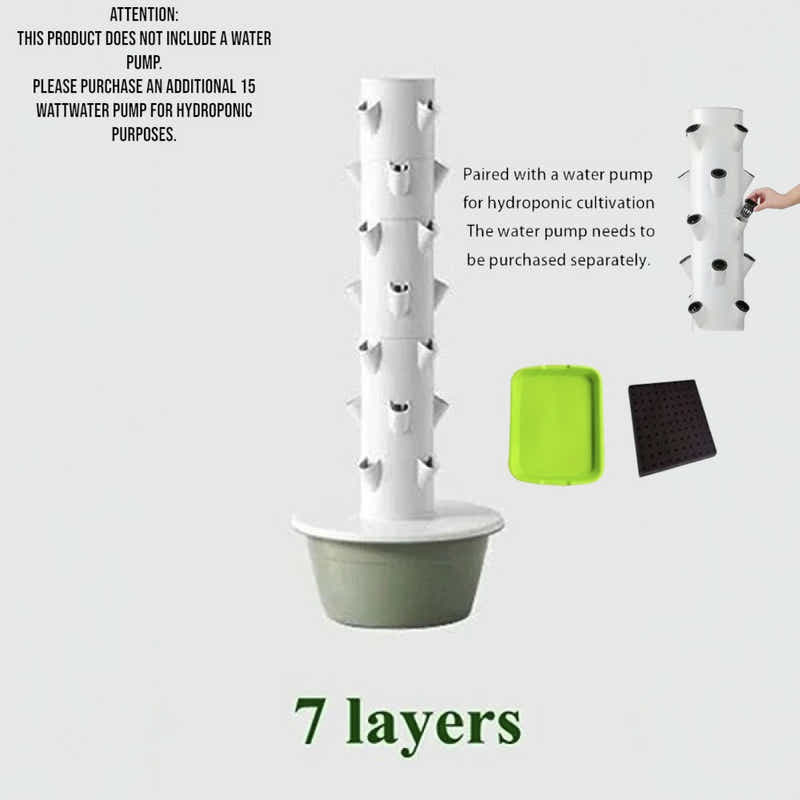 DS BS 7 Layer Vertical Soilless Hydroponic Tower Planter