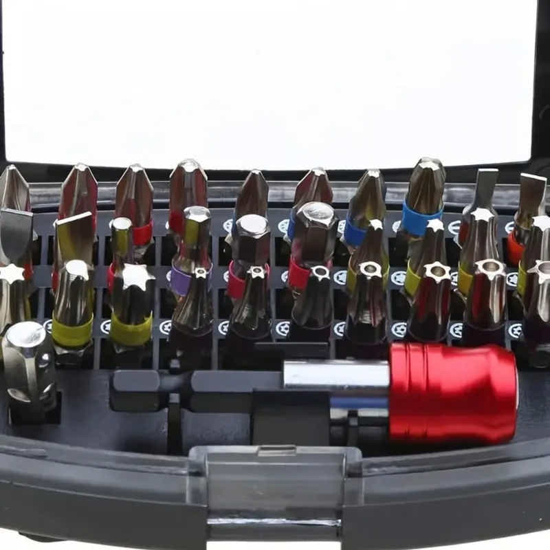 DS BS 32-Piece S2 Steel Color Coded Screwdriver Bit Set