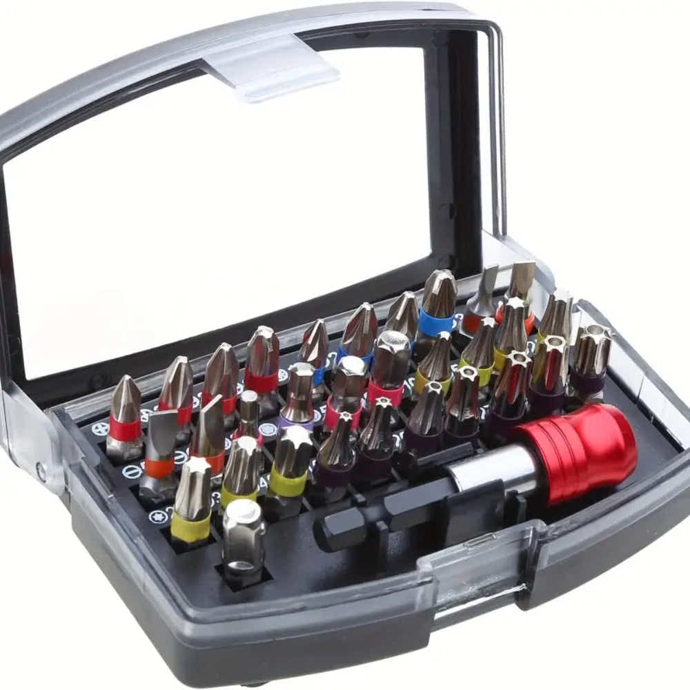 DS BS 32-Piece S2 Steel Color Coded Screwdriver Bit Set