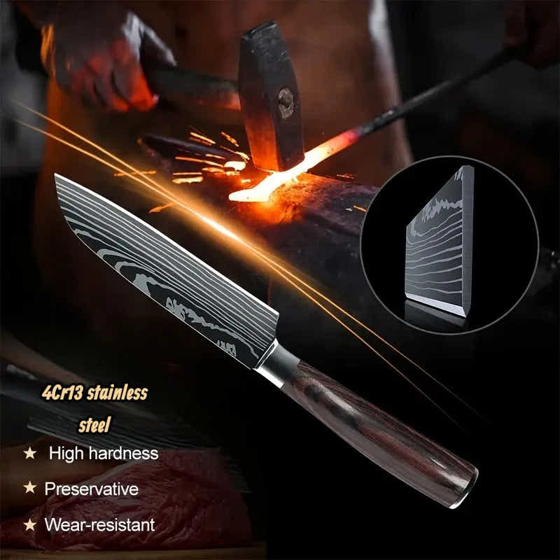 DS BS 6 Piece Kitchen Chef Knife Set